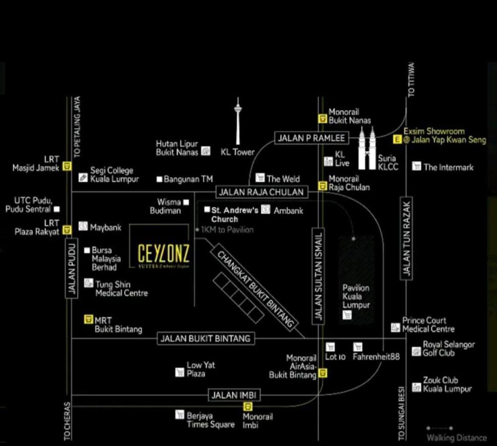 Luxurious Ceylonz Suite Near Bukit Bintang 4Pax Kuala Lumpur Buitenkant foto